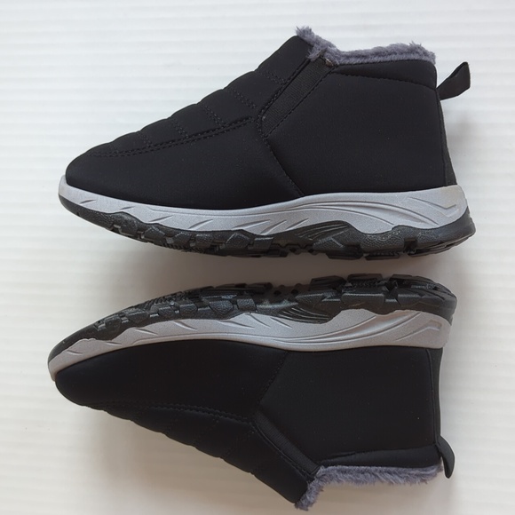 Fashion Sport Warm Plush Slip On Booties US Size 8 Black 39 - Picture 9 of 16